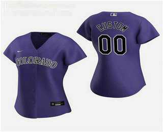 Women Customized Colorado Rockies 2020 Purple Alternate Nike Jersey,We sell and wholesale Women Customized Colorado Rockies 2020 Purple Alternate Nike Jersey on line form chian!